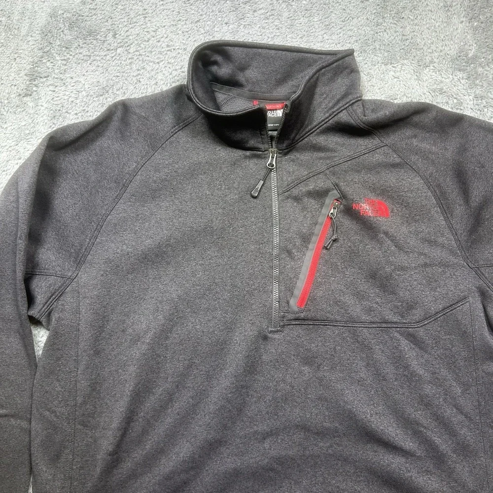 The North Face Half Zip Pullover Men's L‎ Black Canyonlands TNF Running Hiking
